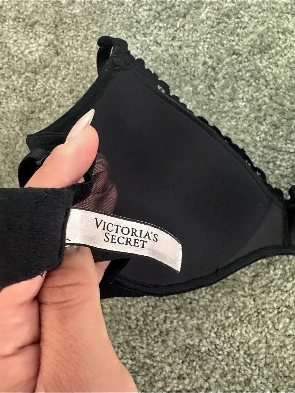 Victoria's Secret Very Sexy Push-Up Bra Black Floral Lace